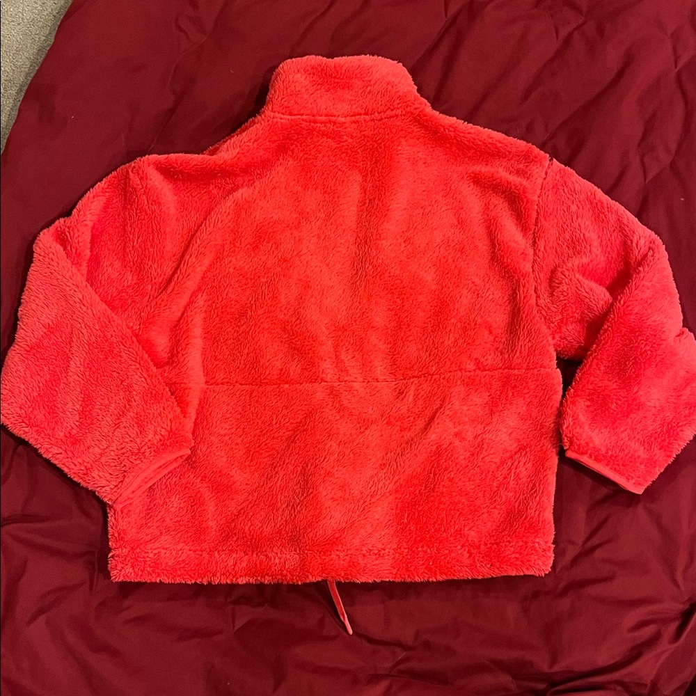 All in Motion Vibrant coral fluffy Fleece Jacket size small NWT - Picture 6 of 8